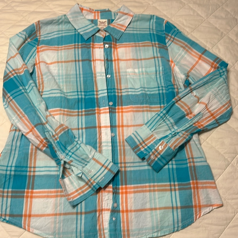 Plaid button down